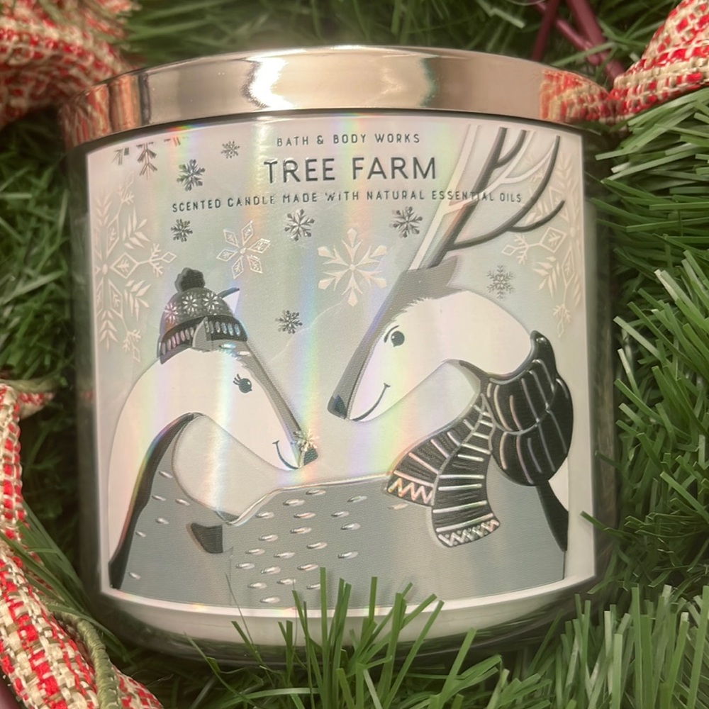 ‼️SALE NEW Tree Farm Bath & Body Works 3-Wick Candle